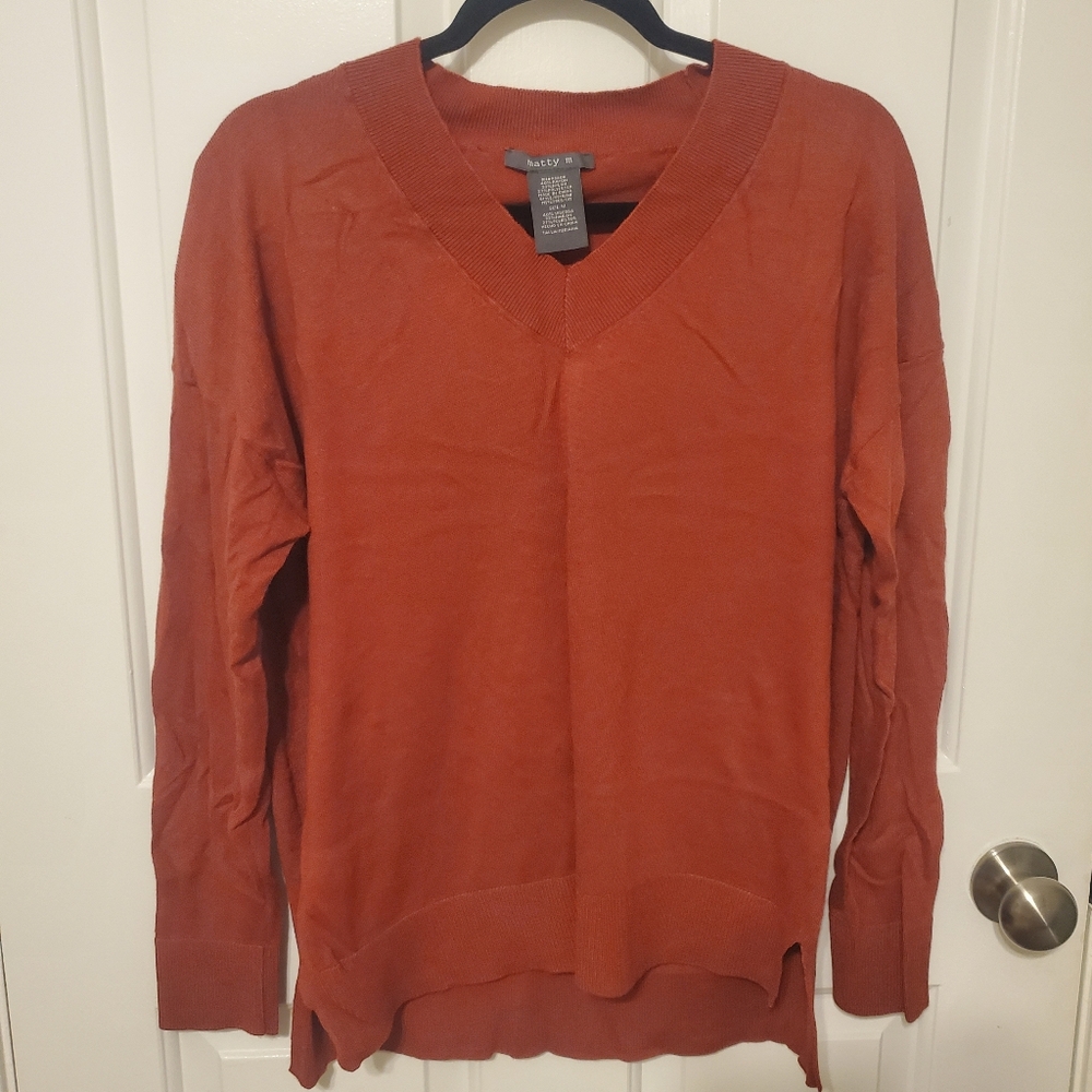 Burnt Orange Matty M sweater
